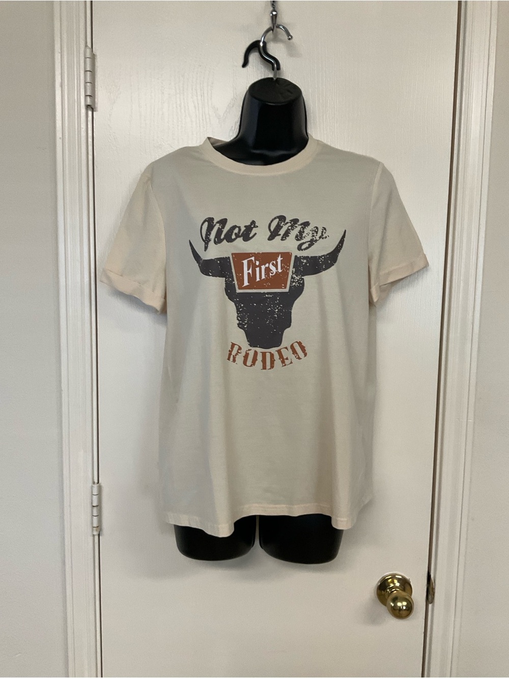 Emery Rose Not My First Rodeo Graphic Tee - Cream